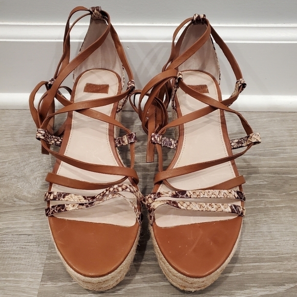LOUISE ET CIE  Renz Platform Wedge Sandal In Brown - Picture 3 of 6